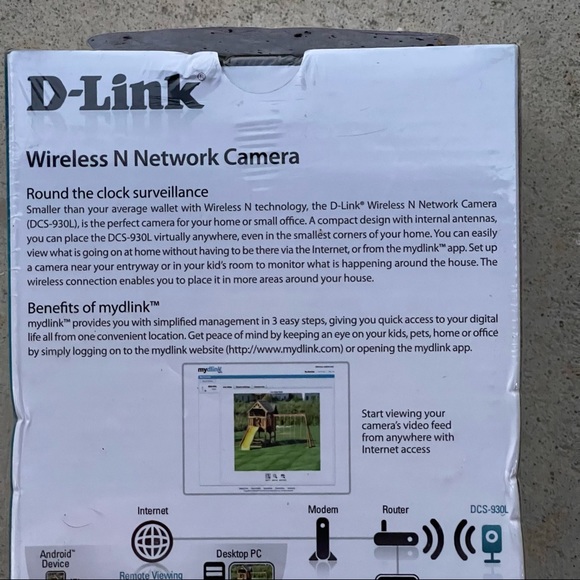 NEW! D-LINK WIRELESS N NETWORK CAMERA DCS-930L WITH REMOTE VIEWING SURVEILLANCE - Picture 6 of 13